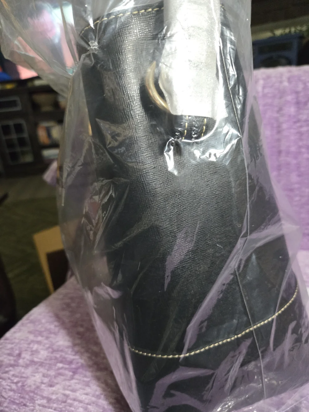 Dooney & Bourke Black Saffiano Leather Chelsea Tote